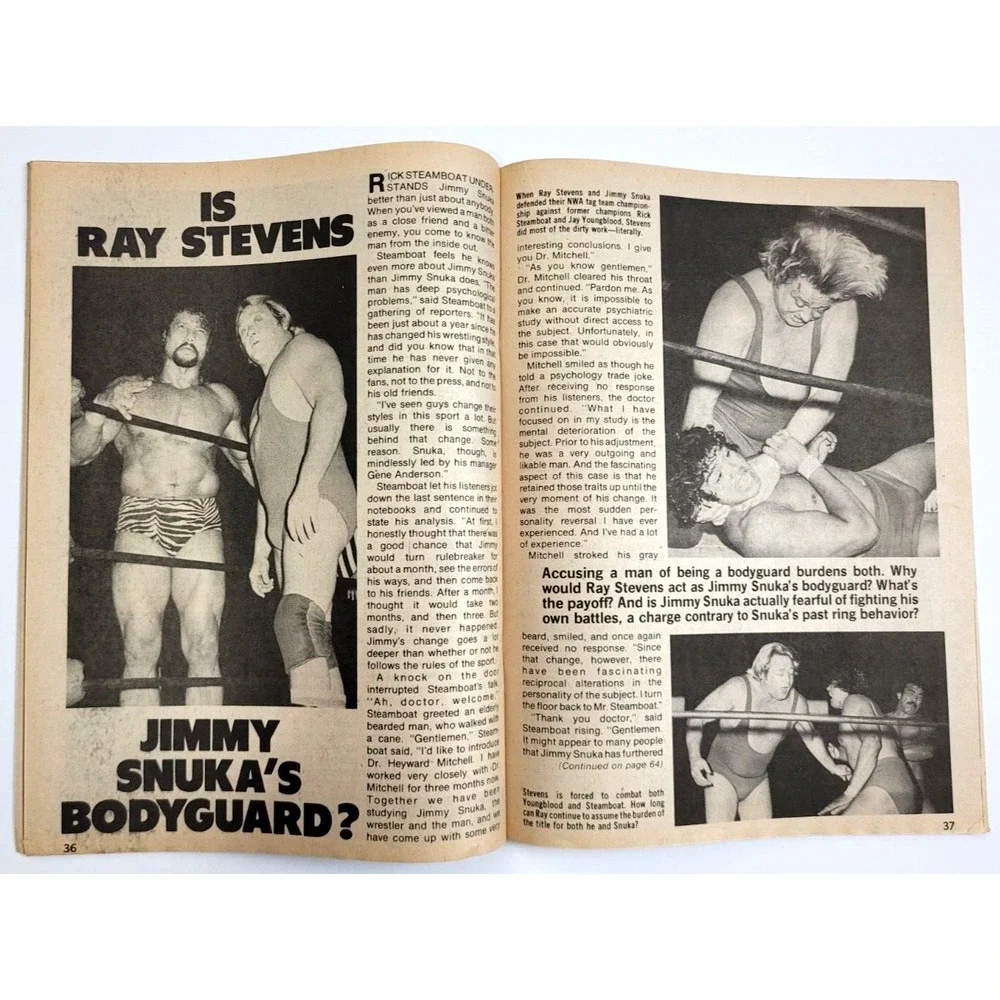 THE WRESTLER -‎ NOV 1980 - JIMMY SNUKA / BUGSY MCGRAW / DUSTY RHODES / BLASSIE